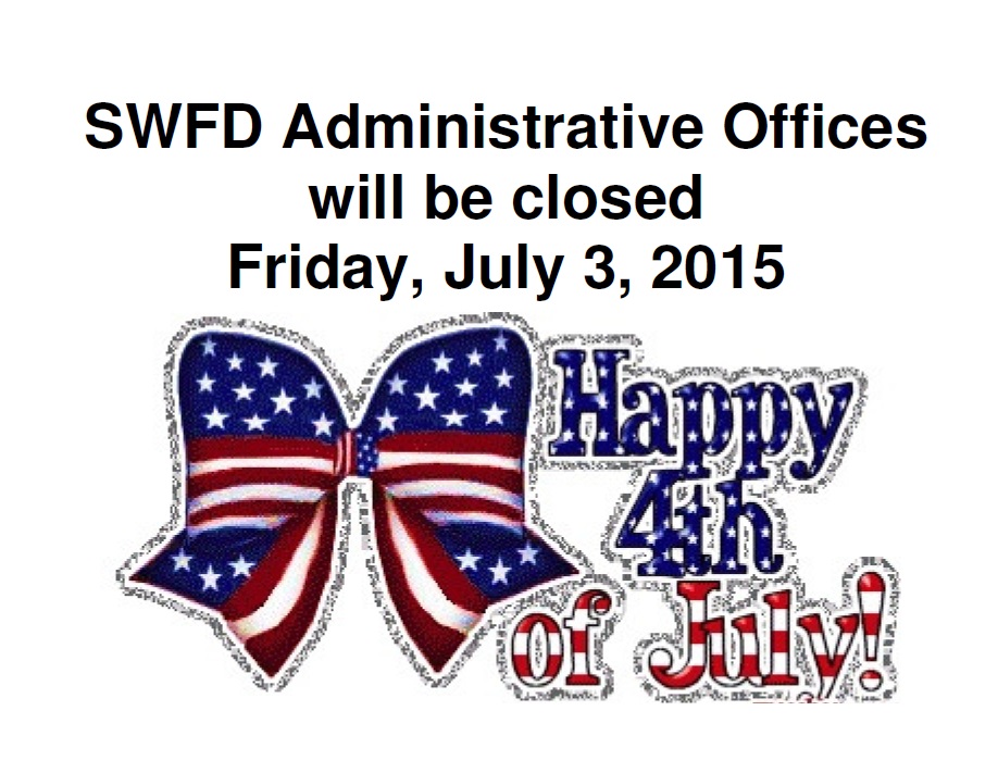 Offices closed for the 4th of July.